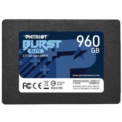 SSD ���������� Patriot SATA 2.5 960GB BURST ELITE (PBE960GS25SSDR)
