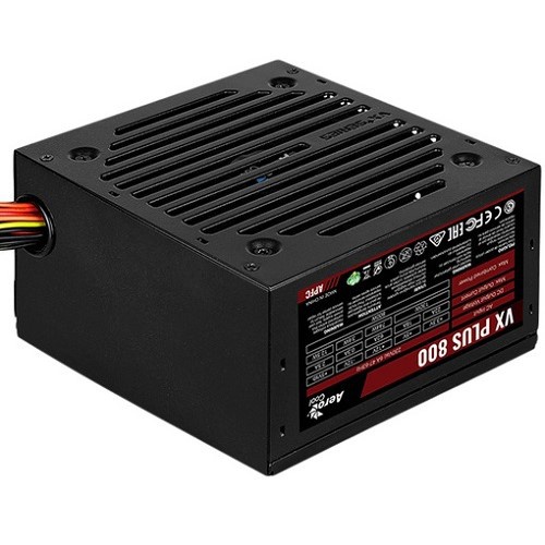 ���� ������� Aerocool ATX 800W Retail VX PLUS 800, ATX v2.3, A.PFC, fan 12cm, 4x PCI-E [6+2-Pin], 6x SATA, 4x MOLEX, 1x FDD