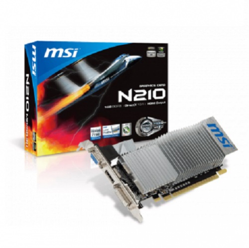  MSI NVIDIA  GeForce 210 N210-1GD3/LP 1 DDR3, Low Profile,  Ret [N210-1GD3/LP]