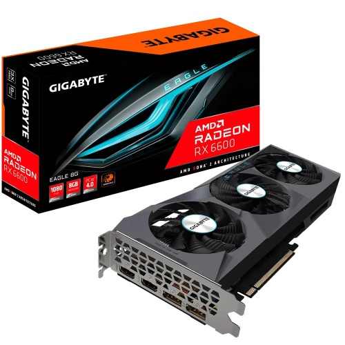  GIGABYTE AMD  Radeon RX 6600 GV-R66EAGLE-8GD 8 GDDR6, Ret [GV-R66EAGLE-8GD]