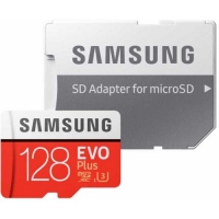   Samsung microSDHC EVO Plus V2 128 Gb + SD adapter