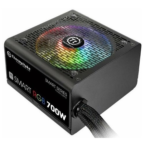   Thermaltake Smart RGB/0700W/NonModular/Fan Hub/Single Voltage/Analog/80 Plus/EU/All Sleeved Cables (PS-SPR-0700NHSAWE-1)