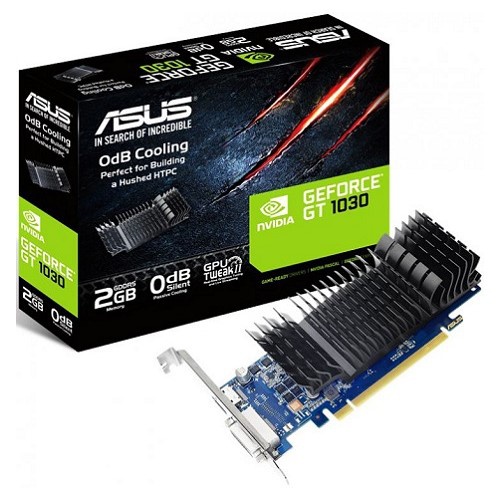  ASUS NVIDIA  GeForce GT 1030 GT1030-SL-2G-BRK 2 GDDR5, Low Profile,  Ret [GT1030-SL-2G-BRK]