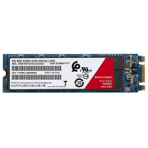 SSD  WD Red SA500, 2, NAS 3D NAND M2.2280 SATA-III (TLC) (WDS200T1R0B)