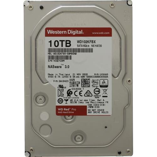   WD Original SATA-III 10Tb NAS Red Pro (7200rpm) 256Mb 3.5 (WD102KFBX)