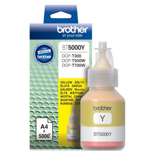 �������� �������� Brother BT5000Y ������ (5000���.) ��� Brother DCP-T300/T500W/T700W