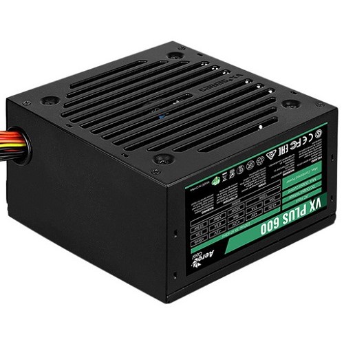   Aerocool ATX 600W VX PLUS 600W (24+4+4pin) 120mm fan 3xSATA RTL (VX-600 PLUS)