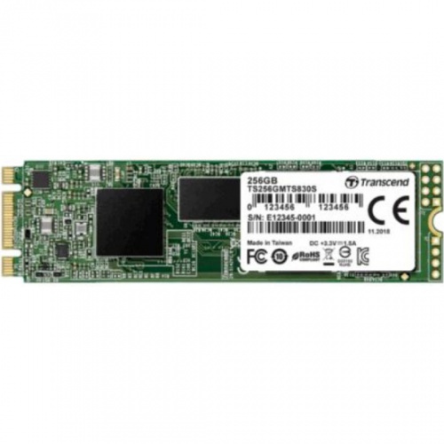 SSD ���������� Transcend 830S, M.2 (80 ��) SATA III, 3D NAND TLC, 256 �� (TS256GMTS830S)