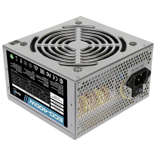   Aerocool ATX 400W ECO-400 (24+4pin) PPFC 120mm fan 2xSATA RTL (ECO-400)