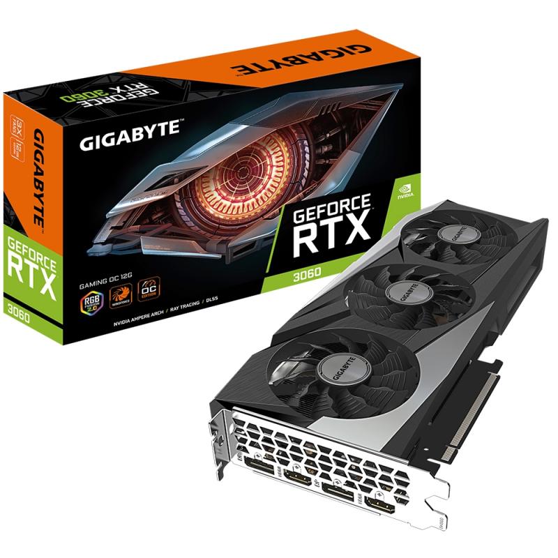  Gigabyte RTX3060 GAMING OC 12GB GDDR6 192bit 2xHDMI 2xDP RTL (GV-N3060GAMING OC-12GD)