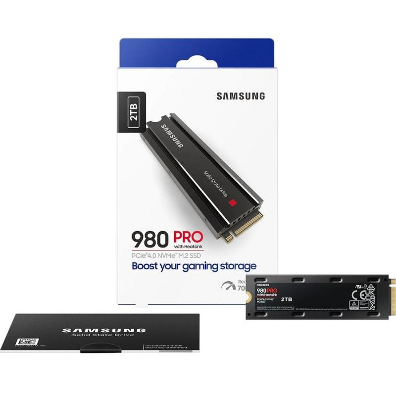 SSD  Samsung 980 PRO MZ-V8P2T0CW 2, M.2 2280, PCI-E 4.0 x4,  NVMe,  M.2
