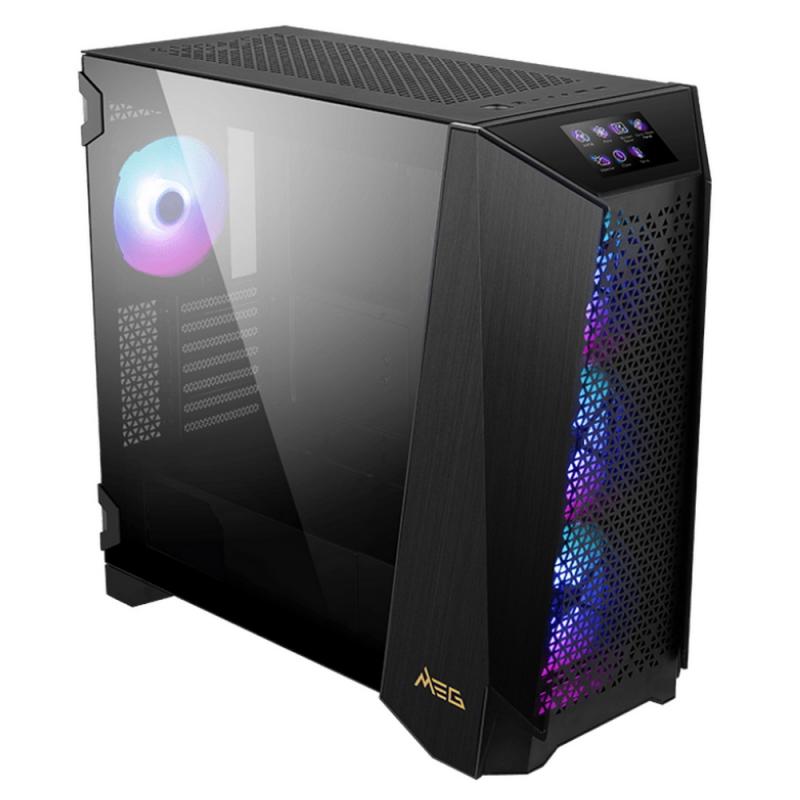  MSI MEG PROSPECT 700R [306-7G15R21-W57] Mid-Tower, E-ATX, 2xUSB 3.2, 1xUSB-C, Audio I/O, 4x140 ARGB fan, Laminated Tempered Glass