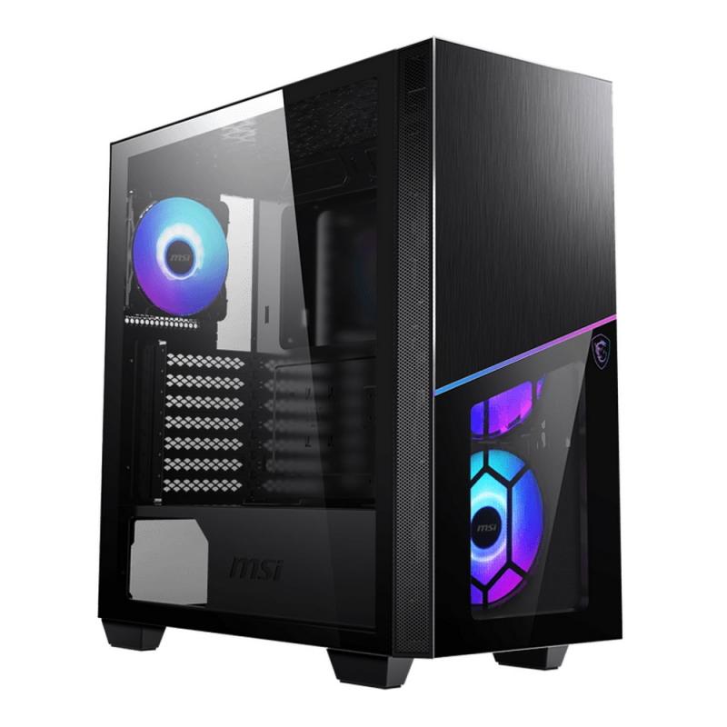  MSI MPG SEKIRA 100R [306-7G06R21-W57] Mid-Tower, E-ATX, 2xUSB 3.0, 1xUSB-C, 4x120mm ARGB Fan, Tempered Glass Window