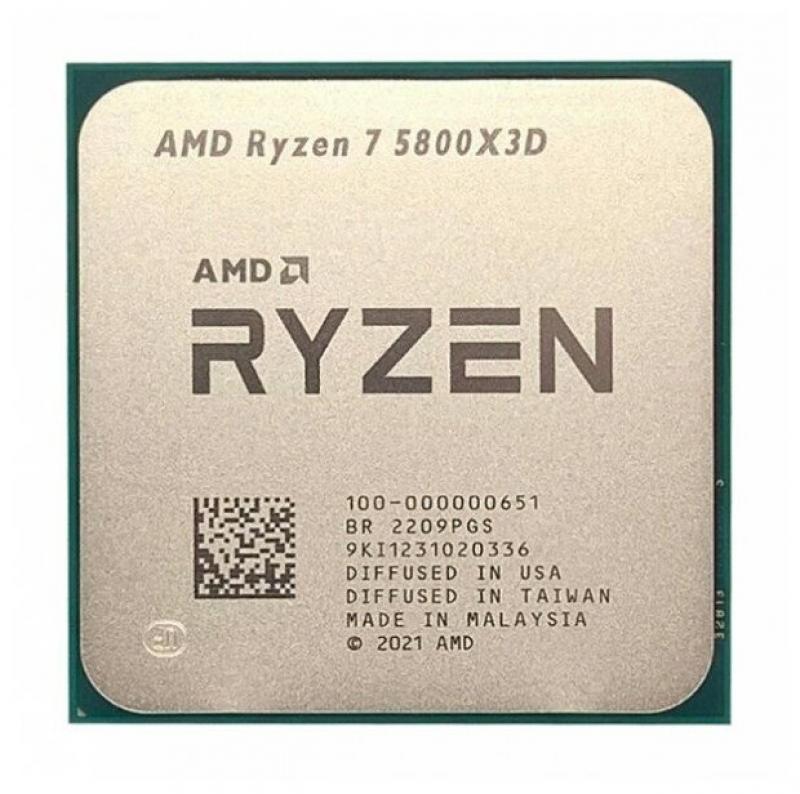  AMD RYZEN 7 5800X3D OEM (Vermeer, 7nm, C8/T16, Base 3,40GHz, Turbo 4,50GHz, Without Graphics, L3 96Mb, TDP 105W, w/o cooler, SAM4)