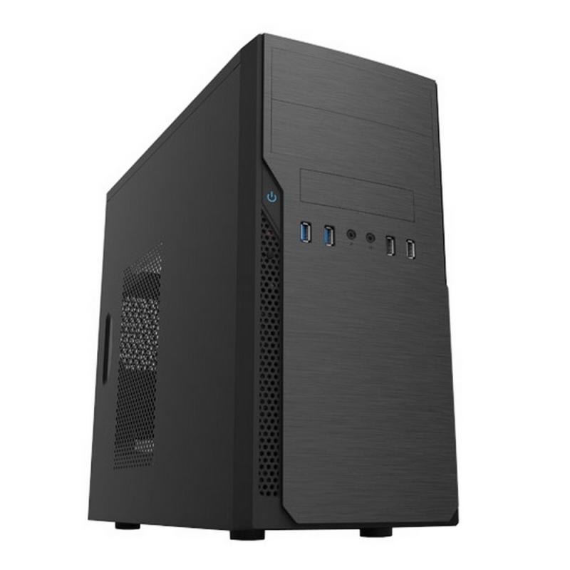 ������ mATX Foxline FL�628-FZ450R-U32, mATX case, black, w/PSU 450W 12cm, w/2xUSB2.0, w/2xUSB3.0 w/pwr cord, w/o FAN