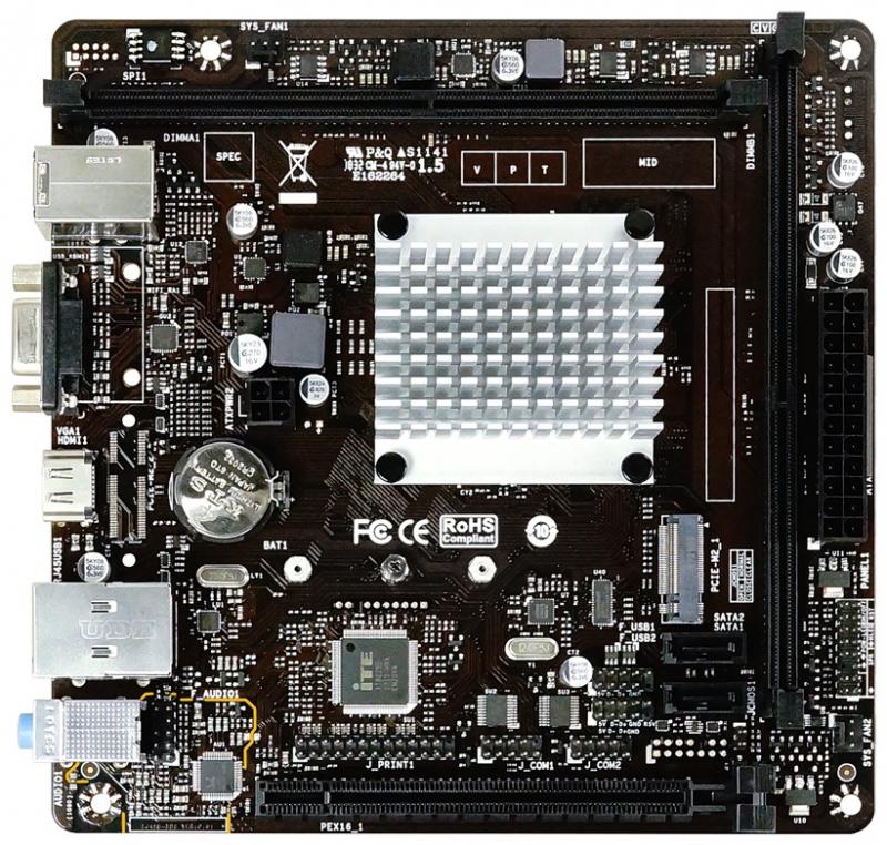   Biostar J4125NHU, with Intel Quad-core Celeron J4125, Mini-ITX