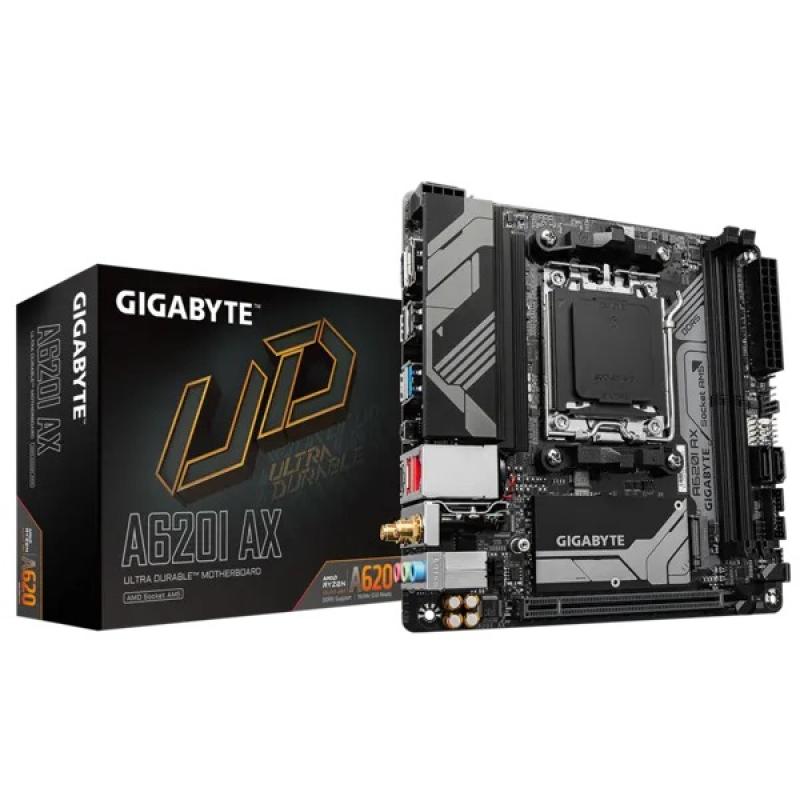   Gigabyte A620I AX, Socket AM5, AMD A620, 2xDDR5-5200, Mini-ITX, RTL