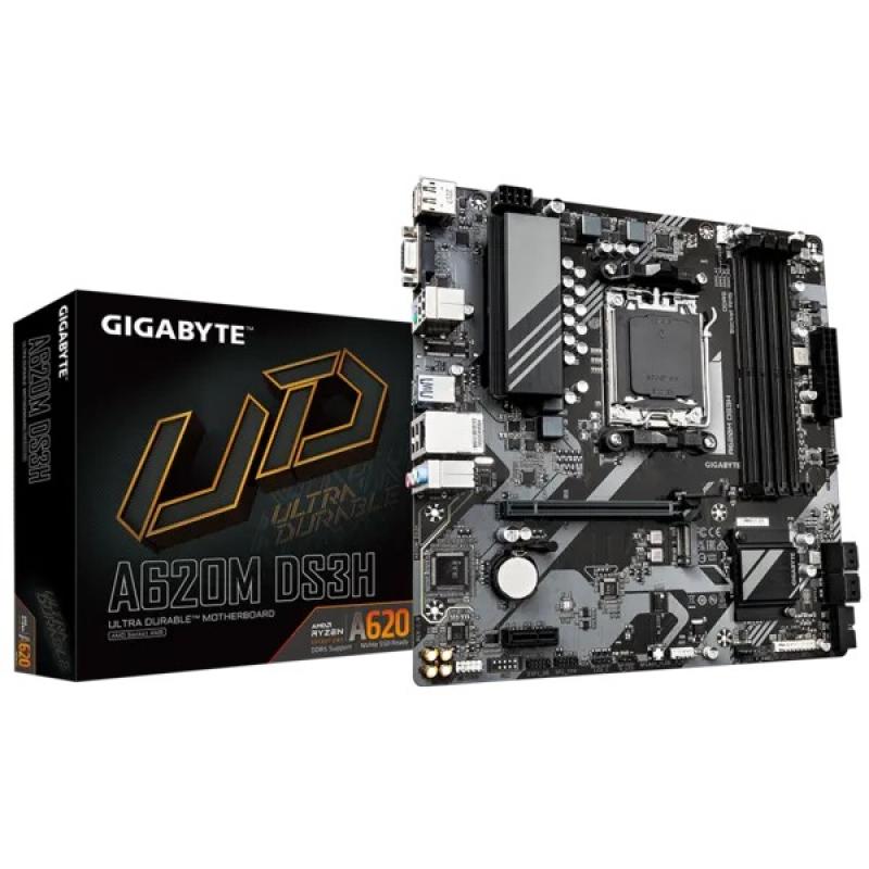   Gigabyte A620M DS3H, Socket AM5, AMD A620, 4xDDR5-5200, mATX, RTL
