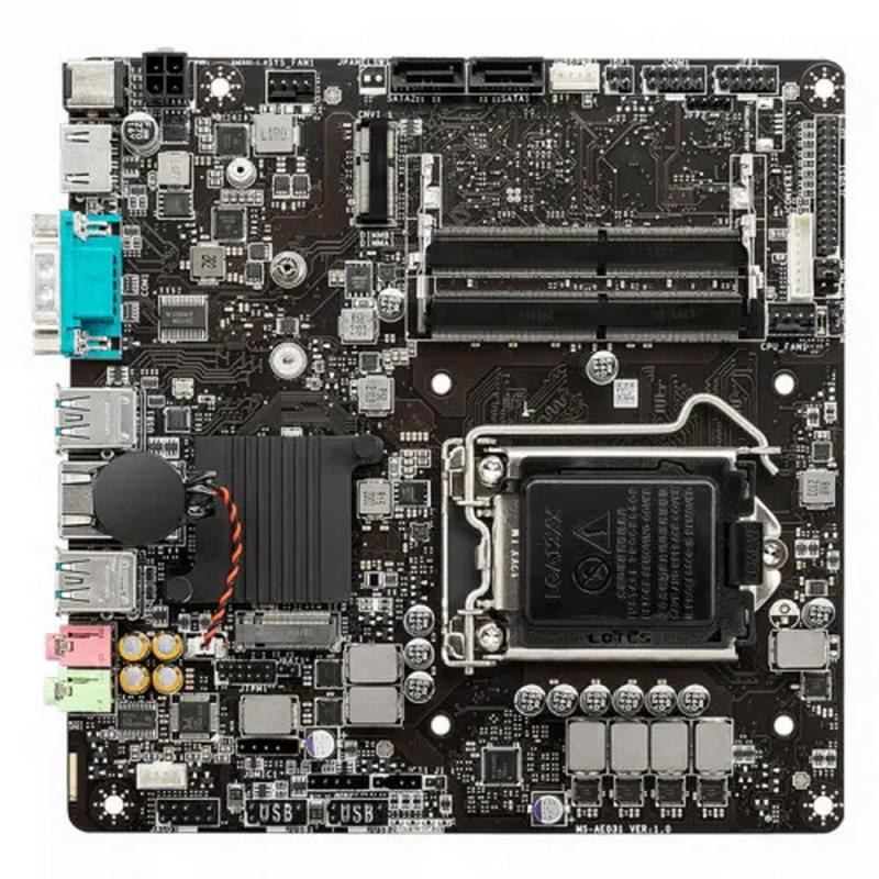   MSI H510TI-S09,  LGA1200, H510, 2DDR4, 1M.2 , 4USB3.2 Gen1, 5USB 2.0, 2SATA3, HD Audio, 1Gb LAN,  BULK