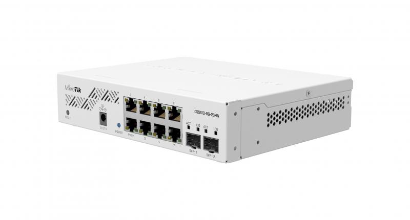  MikroTik CSS610-8G-2S+IN Cloud Smart Switch  8x1Gbit, 2SFP+,   [CSS610-8G-2S+IN]