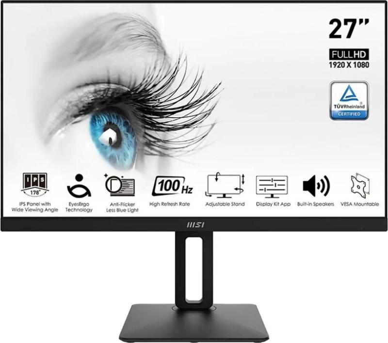 27''  MSI Pro MP271AP,  1920x1080,  IPS,  100,  1HDMI,  1DP,   [9s6-3pa29t-086]