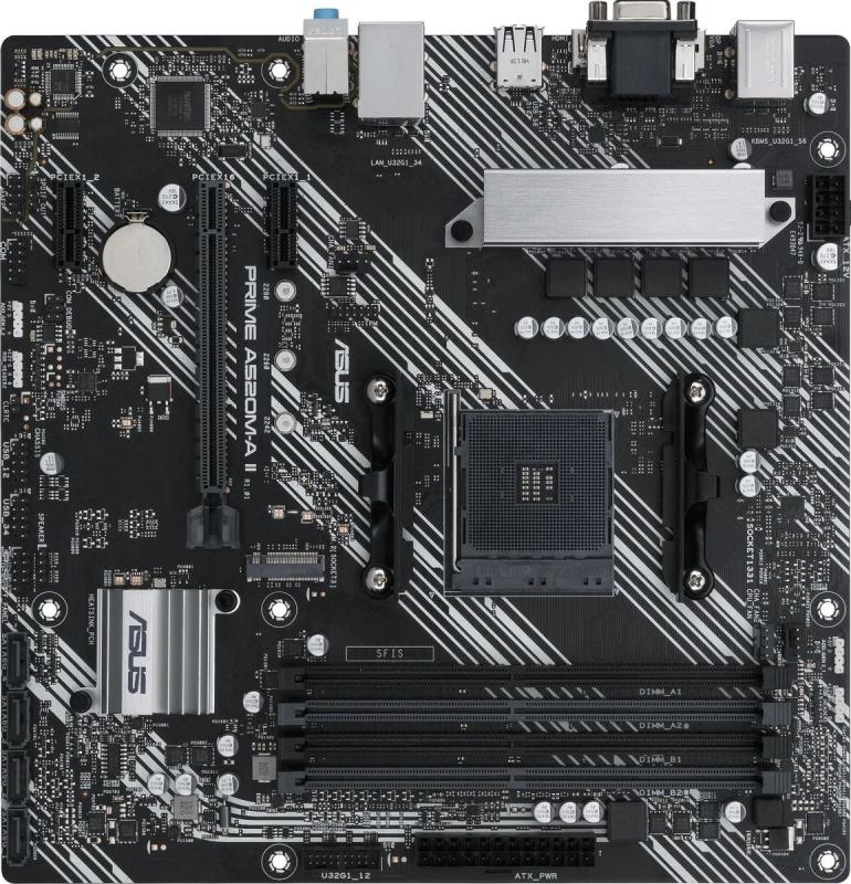   ASUS PRIME A520M-A II, CSM (AM4, A520, 4xDDR4, mATX, VGA, DP, HDMI) (PRIME A520M-A II, CSM)