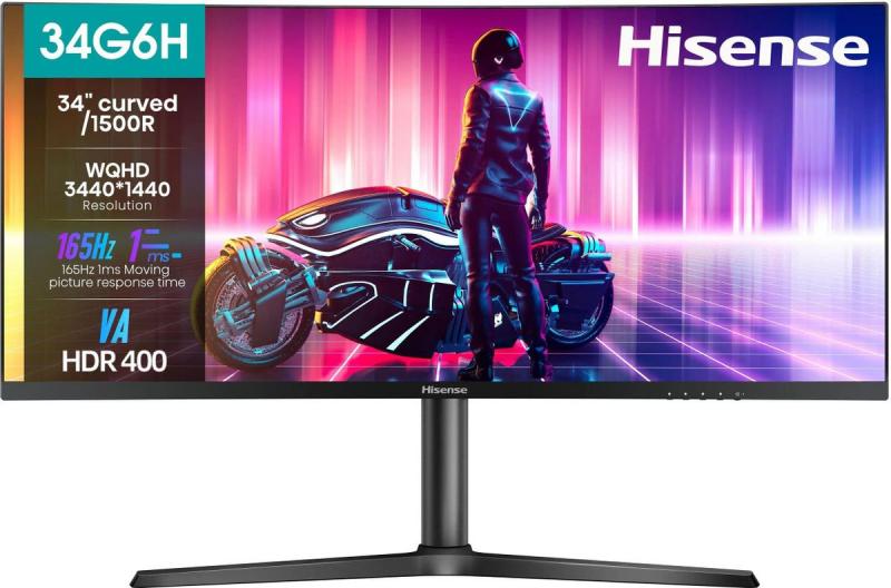 34''  Hisense 34G6H,  3440x1440,  VA,  165,  2HDMI,  1DP,  , 