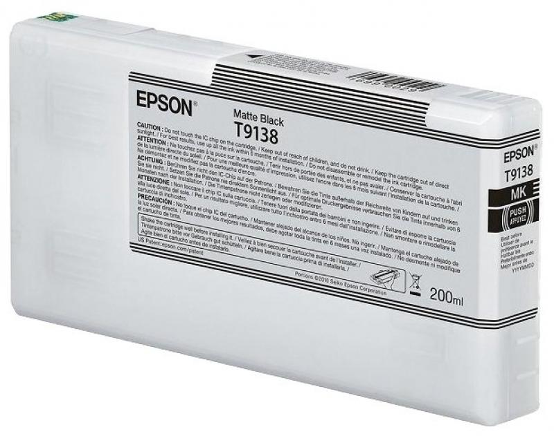  Epson C13T913800, (200ml), Matte Black,  